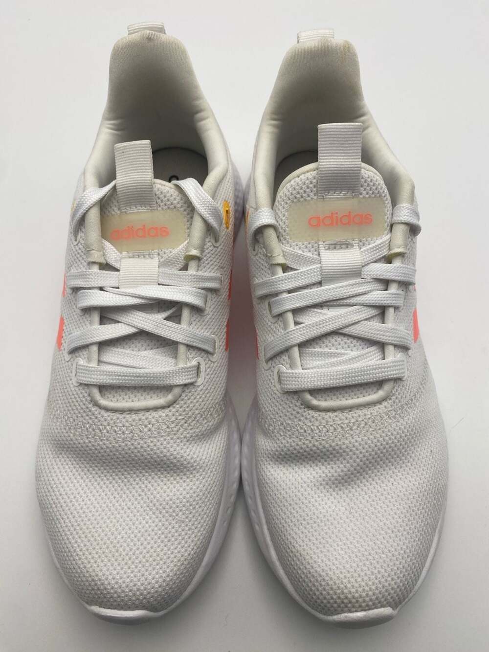 Adidas Puremotion White Flash Orange Running Shoes Size 6